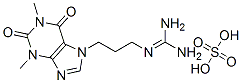 2-[3-(1,3-dimethyl-2,6-dioxo-purin-7-yl)propyl]guanidine, sulfuric aci d Struktur