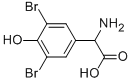 AMINO-(3,5-DIBROMO-4-HYDROXY-PHENYL)-ACETIC ACID Struktur