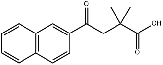 2,2-DIMETHYL-4-(2-NAPHTHYL)-4-OXOBUTYRIC ACID Struktur