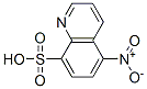 8-Quinolinesulfonic  acid,  5-nitro- Struktur