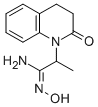 3,4-Dihydro-N-hydroxy-alpha-methyl-2-oxo-1(2H)-quinolineethanimidamide Struktur