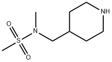 N-METHYL-N-(4-PIPERIDINYLMETHYL)-METHANESULFONAMIDE Struktur