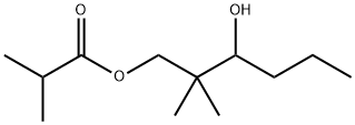 3-hydroxy-2,2-dimethylhexyl isobutyrate Struktur