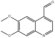 4-Quinolinecarboxaldehyde, 6,7-diMethoxy- Struktur