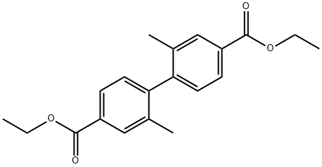 Diethyl 2,2'-diMethylbiphenyl-4,4'-dicarboxylate Struktur