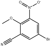 BENZONITRILE, 5-BROMO-2-METHOXY-3-NITRO- Struktur