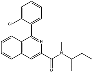 1-(2-CHLOROPHENYL)-N-METHYL-N-(1-METHYLPROPYL)-3-ISOQUINOLINECARBOXAMIDE price.