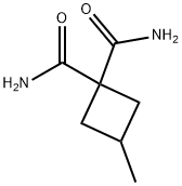 1,1-Cyclobutanedicarboxamide,  3-methyl- Struktur