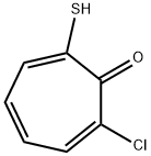 2,4,6-Cycloheptatrien-1-one,  2-chloro-7-mercapto- Struktur