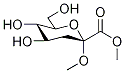 METHYL (METHYL 3-DEOXY-D-ARABINO-HEPTULOPYRANOSID)URONATE Struktur