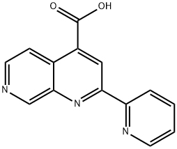 2-(pyridin-2-yl)-1,7-naphthyridine-4-carboxylic acid Struktur