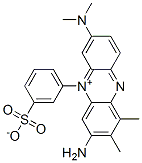 3-amino-1,2-dimethyl-7-(dimethylamino)-5-(3-sulphonatophenyl)phenazinium Struktur