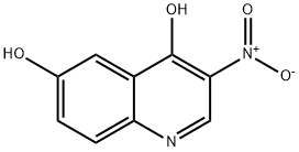 4,6-DIHYDROXY-3-NITROQUINOLINE
 Struktur