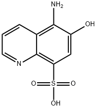 8-Quinolinesulfonic  acid,  5-amino-6-hydroxy- Struktur