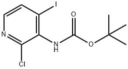 (2-CHLORO-4-IODO-PYRIDIN-3-YL)-CARBAMIC ACID TERT-BUTYL ESTER Struktur