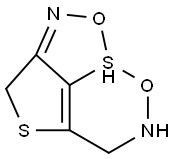 1,7-dioxa-2,6-diaza-4,7a-dithia-3H,5H-benzo(cd)pentalene Struktur