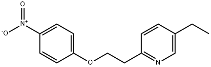 4-(2-(5-Ethyl-2-pyridyl)ethoxy)nitrobenzene Struktur