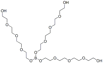 13-[2-[2-[2-(2-hydroxyethoxy)ethoxy]ethoxy]ethoxy]-3,6,9,12,14,17,20,23-octaoxa-13-borapentacosane-1,25-diol Struktur