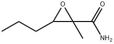 2-Oxiranecarboxamide,  2-methyl-3-propyl- Struktur