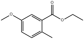 BENZOIC ACID, 5-METHOXY-2-METHYL-, ETHYL ESTER Struktur