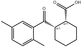 CIS-2-(2,5-DIMETHYLBENZOYL)CYCLOHEXANE-1-CARBOXYLIC ACID Struktur