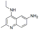 Quinaldine, 6-amino-4-ethylamino- Struktur