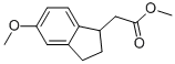 METHYL (5-METHOXY-2,3-DIHYDRO-1H-INDEN-1-YL)ACETATE Struktur