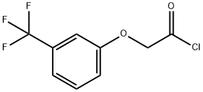 [3-(trifluoromethyl)phenoxy]acetyl chloride Struktur