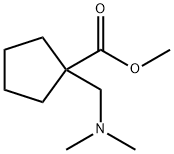 Cyclopentanecarboxylic acid, 1-[(dimethylamino)methyl]-, methyl ester (9CI) Struktur