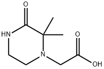 (2,2-DIMETHYL-3-OXO-PIPERAZIN-1-YL)-ACETIC ACID Struktur