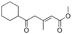 methyl 5-cyclohexyl-3-methyl-5-oxopentene-1-oate Struktur