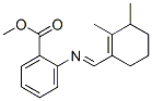 methyl 2-[[(dimethylcyclohexenyl)methylene]amino]benzoate Struktur