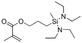 3-[bis(diethylamino)methylsilyl]propyl methacrylate Struktur