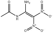 Acetamide,  N-(1-amino-2,2-dinitroethenyl)- Struktur