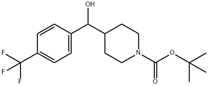 1-Boc-4-[hydroxy-(4-trifluoroMethylphenyl)Methyl]piperidine Struktur