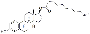 estra-1,3,5(10)-triene-3,17beta-diol 17-(10-undecenoate) Struktur