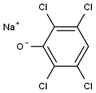 sodium 2,3,5,6-tetrachlorophenolate Struktur