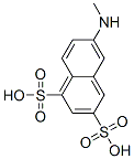 6-(methylamino)naphthalene-1,3-disulphonic acid Struktur