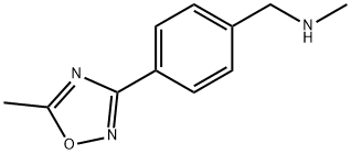 N-METHYL-N-[4-(5-METHYL-1,2,4-OXADIAZOL-3-YL)BENZYL]AMINE Struktur