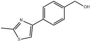 [4-(2-METHYL-1,3-THIAZOL-4-YL)PHENYL]METHANOL Struktur