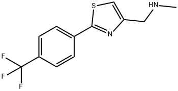 N-METHYL-N-([2-[4-(TRIFLUOROMETHYL)PHENYL]-1,3-THIAZOL-4-YL]METHYL)AMINE Struktur