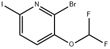 2-BROMO-3-DIFLUOROMETHOXY-6-IODOPYRIDINE Struktur