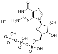 GTP LITHIUM SALT Struktur