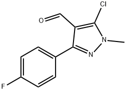 5-CHLORO-3-(4-FLUOROPHENYL)-1-METHYL-1H-PYRAZOLE-4-CARBOXALDEHYDE Struktur