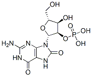 8-oxoguanosine 2'-phosphate Struktur