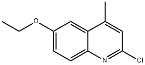 2-CHLORO-6-ETHOXY-4-METHYLQUINOLINE Struktur