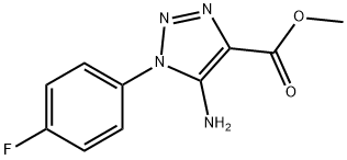 methyl 5-amino-1-(4-fluorophenyl)-1H-1,2,3-triazole-4-carboxylate Struktur