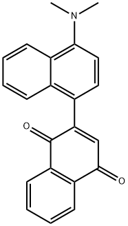 2-(4-(Dimethylamino)-1-naphthyl)naphthoquinone Struktur