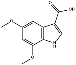 5,7-DIMETHOXYINDOLE-3-CARBOXYLIC ACID Struktur