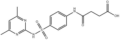 4-[[4-[[(4,6-dimethyl-2-pyrimidinyl)amino]sulphonyl]phenyl]amino]-4-oxobutyric acid Struktur